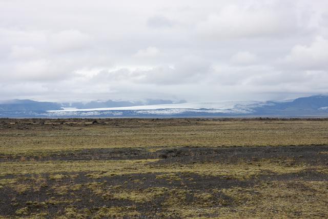Another glacier visible - Vatnajokul is the biggest one in Iceland and covers 8% of country